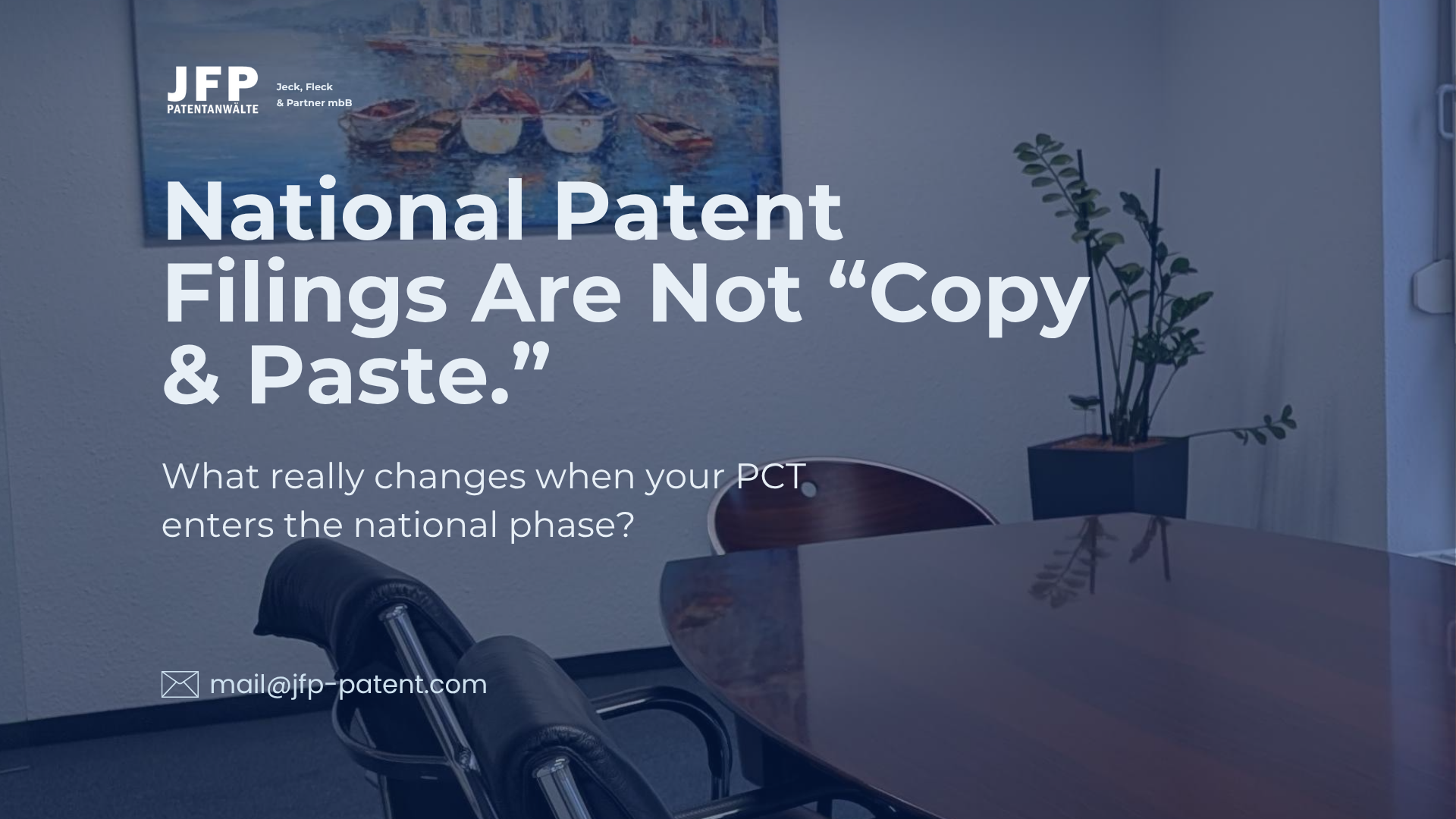 National Phase Entry After PCT: Why Patent Filings Must Be Adapted by Country