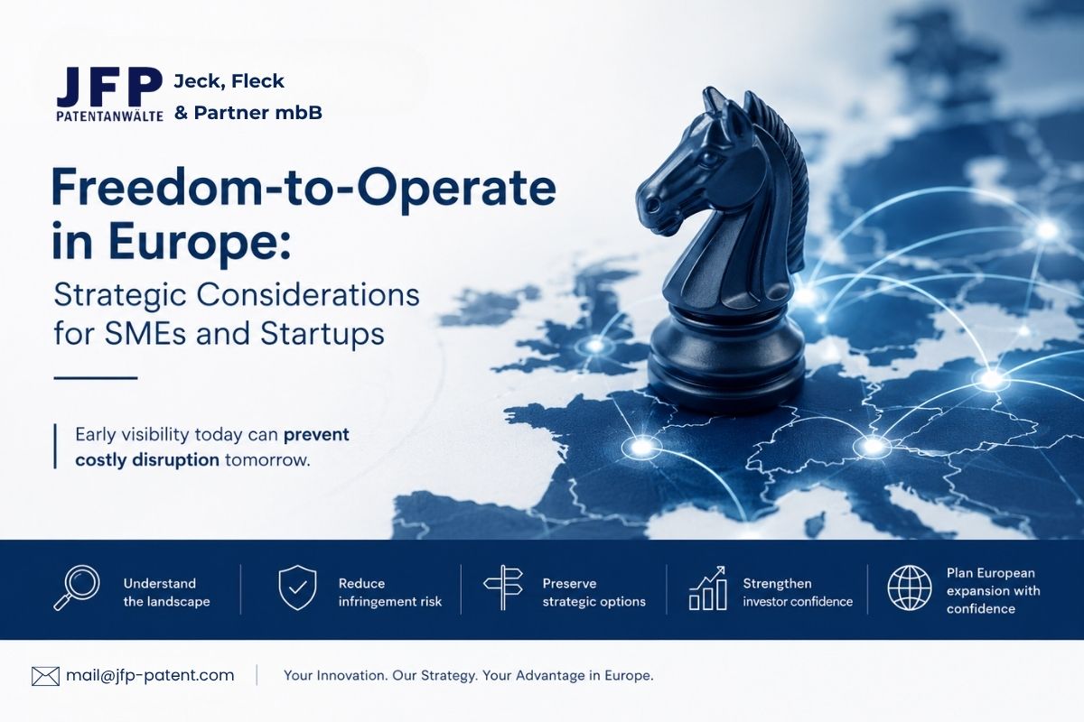 Freedom-to-Operate in Europe: Strategic Considerations for SMEs and Startups