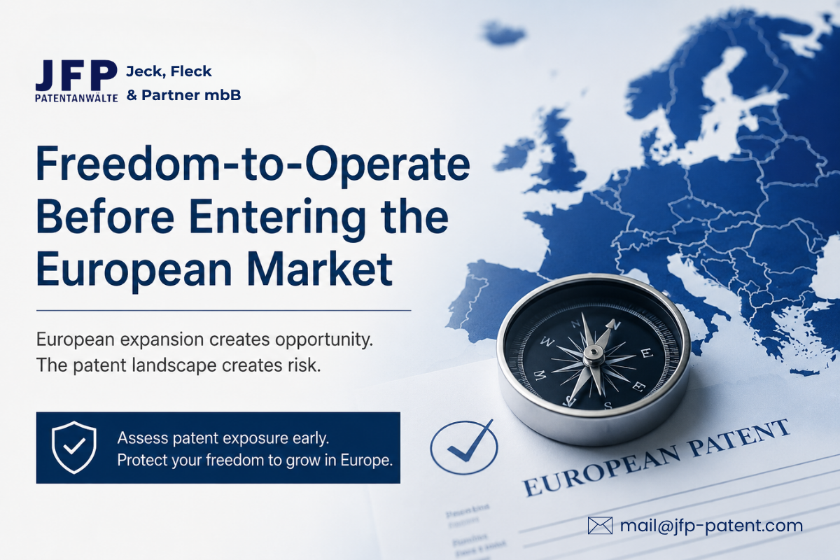 Freedom-to-Operate Before Entering the European Market