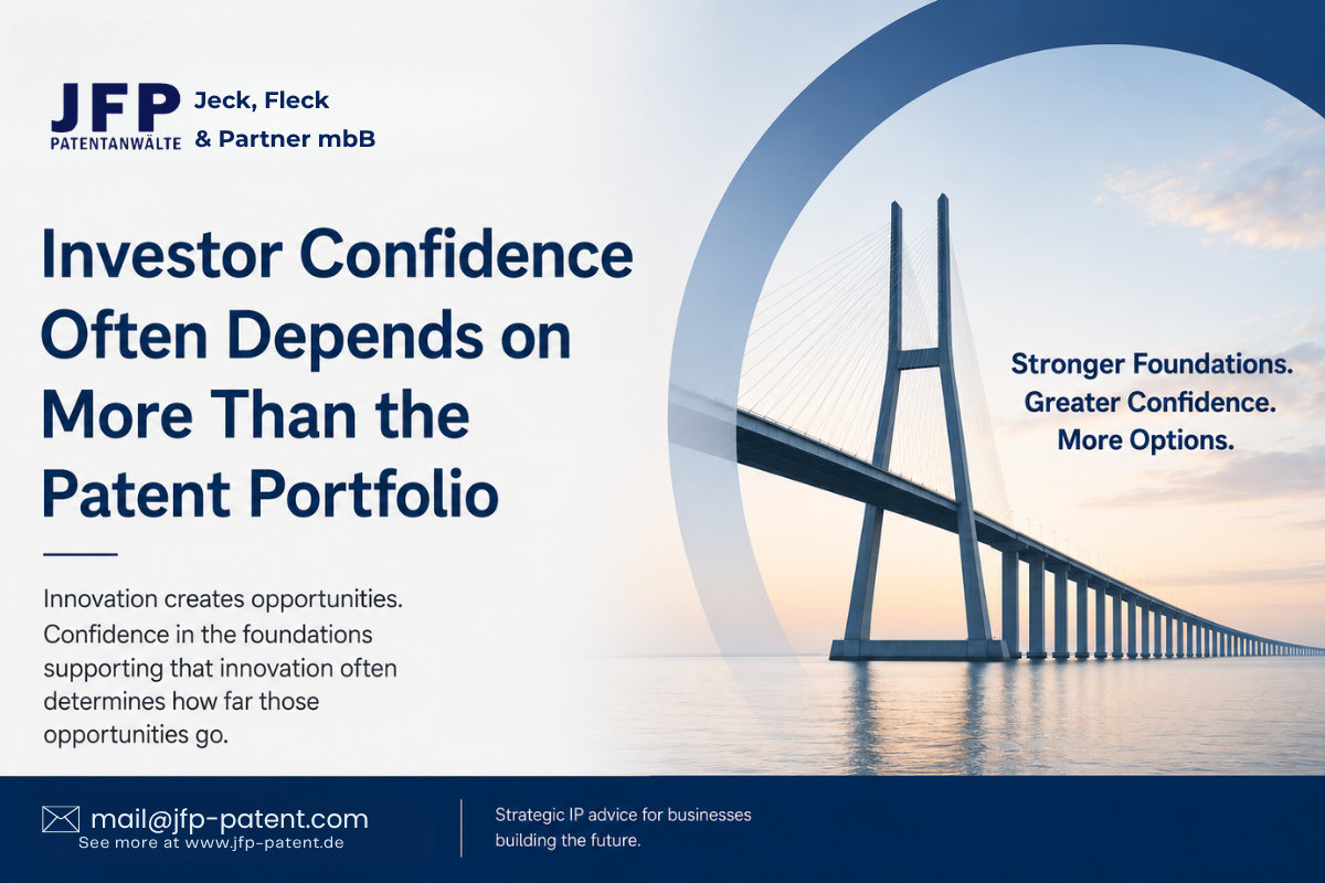 Investor Confidence Often Depends on More Than the Patent Portfolio