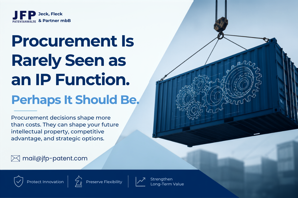 Procurement Is Rarely Seen as an IP Function. Perhaps It Should Be.